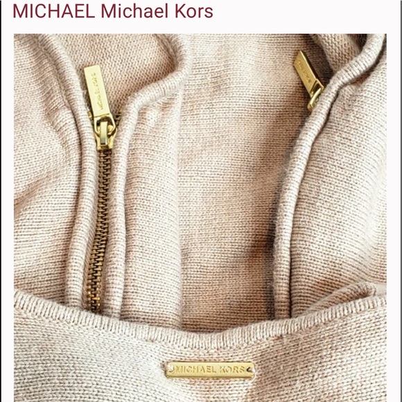 Michael Kors Large High Low Hem knitted sweater with gold toned zippers … - Picture 7 of 14